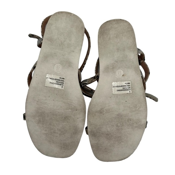 A New Day Brown Silver Snake Print Wedge Sandals Size 6 Women’s - Picture 8 of 8